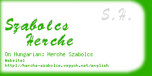 szabolcs herche business card